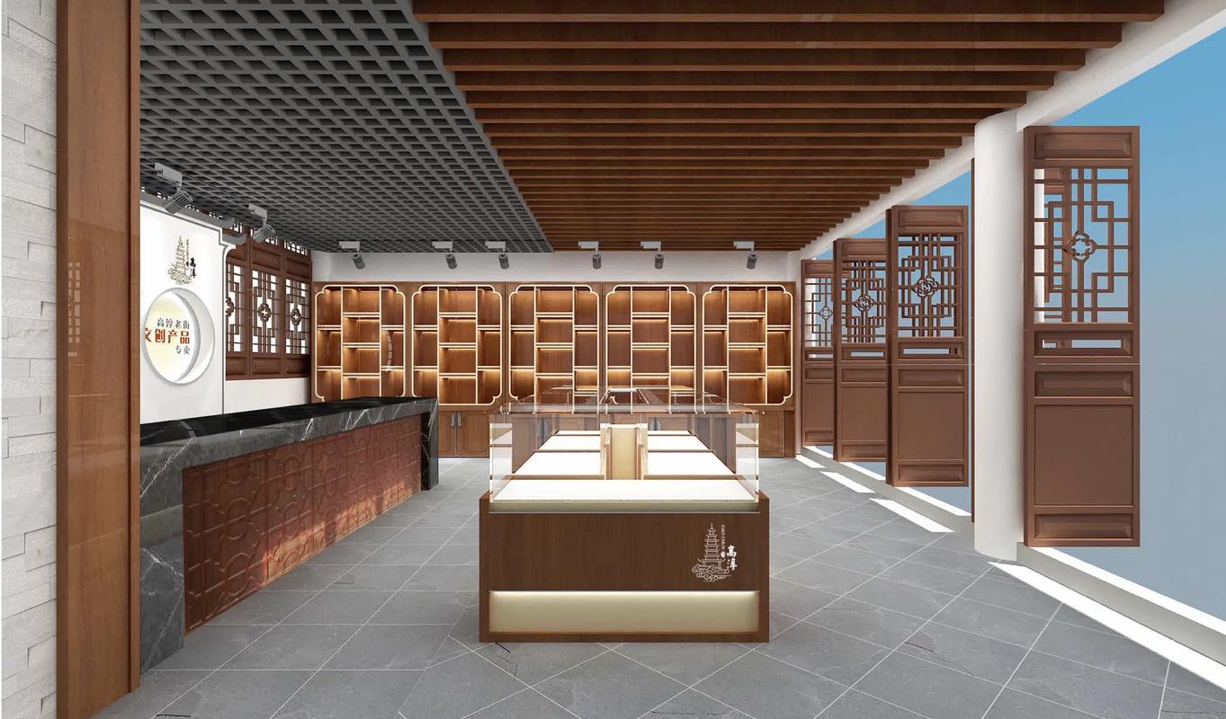 南京高淳老街文創(chuàng)產(chǎn)品,老特產(chǎn)店裝修設計效果圖展柜定制工廠發(fā)貨 - 抖